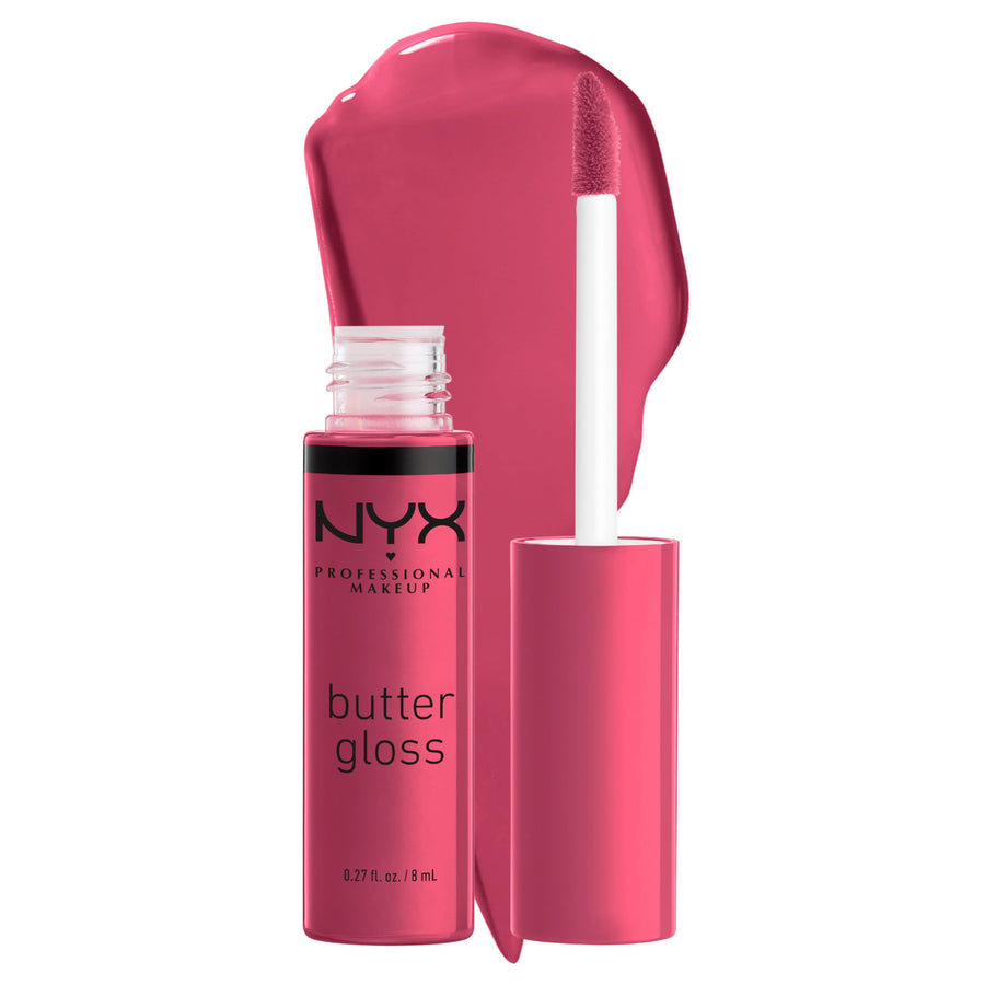 PROFESSIONAL MAKEUP Butter Gloss, Non-Sticky Lip Gloss - Strawberry Cheesecake (Warm Pink)