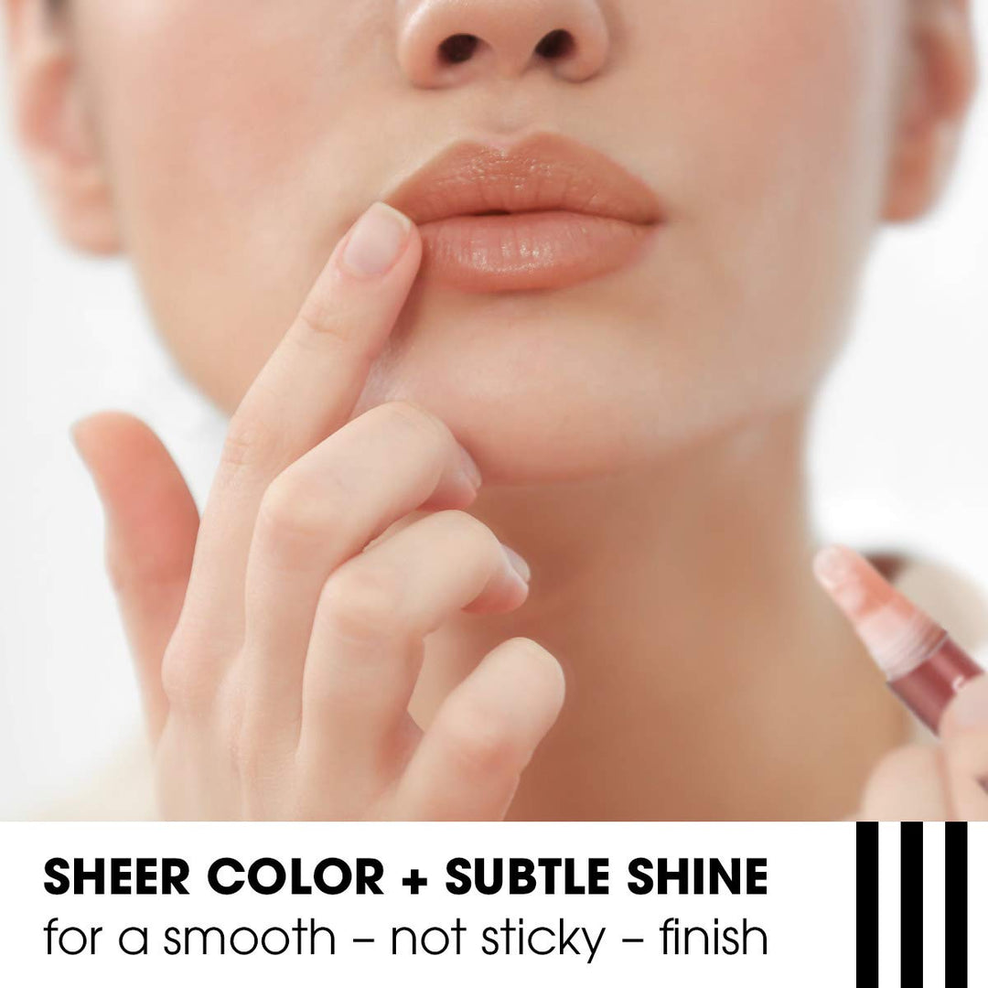 Blushed Bronze: Total Hydration Vitamin Enriched Tinted Lip Oil (Blushed Bronze, 1 Tube), Vitamin C, Vitamin E, Contains Omega 3 6 9, 0.24 Ounce