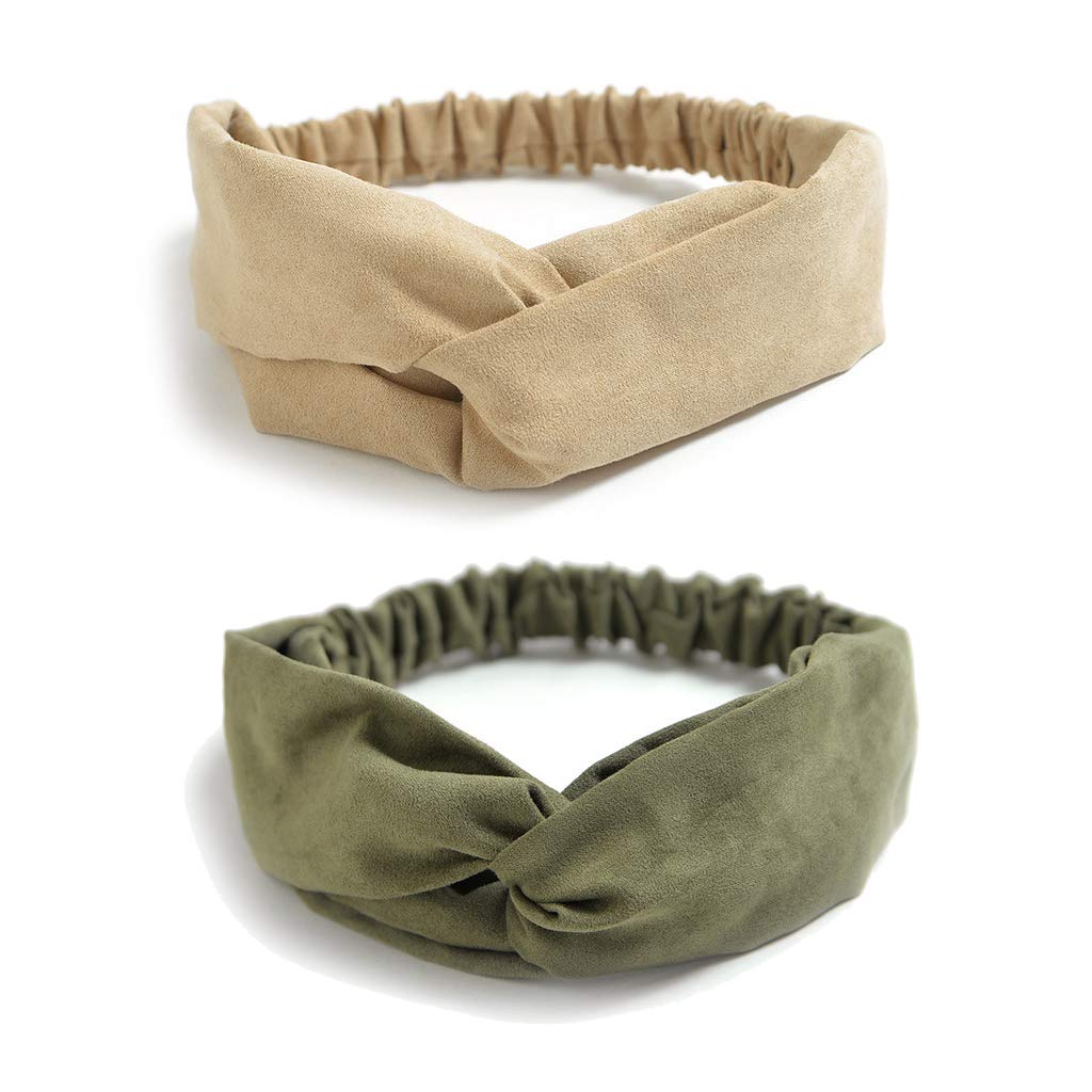 Headbands for Women 10 Pack Twist Knotted Stretchy Hair Bands