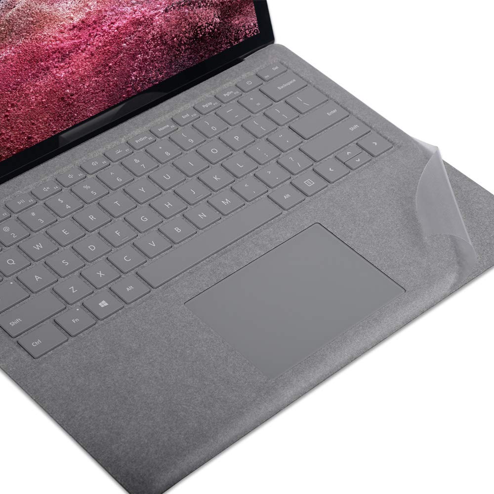 Transparent Keyboard palm rest Protector for Microsoft Surface Laptop/Laptop 2 Pads/Wrist Rests,Protect Alcantara from dirty/stain 13.5 Inch cover(US Layout)