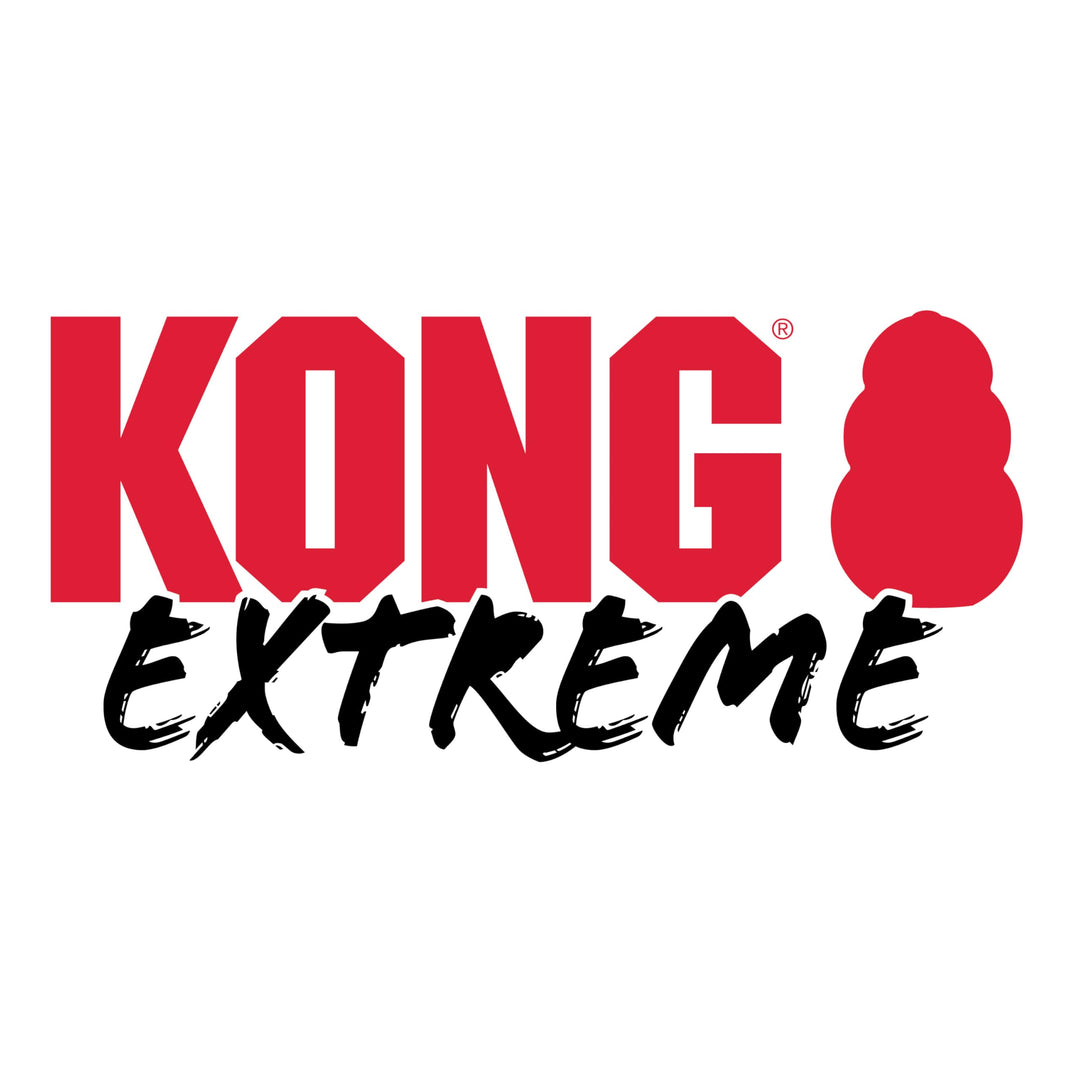 Extreme Dog Toy - Fetch & Chew Toy - Treat-Filling Capabilities & Erratic Bounce for Extended Play Time Most Durable Natural Rubber Material - for Power Chewers - for Medium Dogs