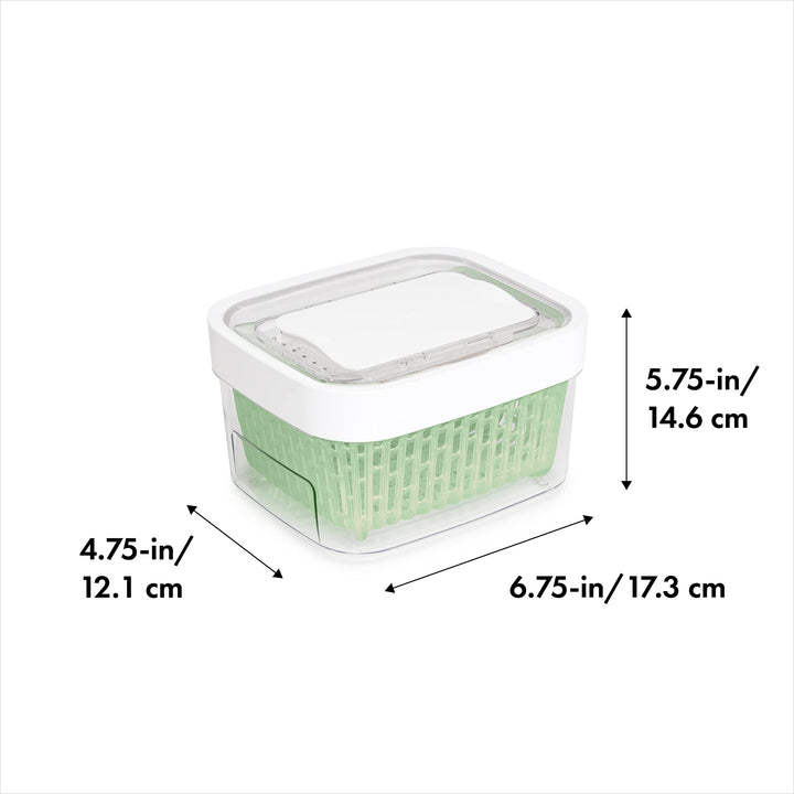 , Good Grips Storage Container, White, 1.6 Quart