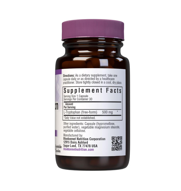 Bluebonnet Nutrition L-Tryptophan, 30VC 500 Mg