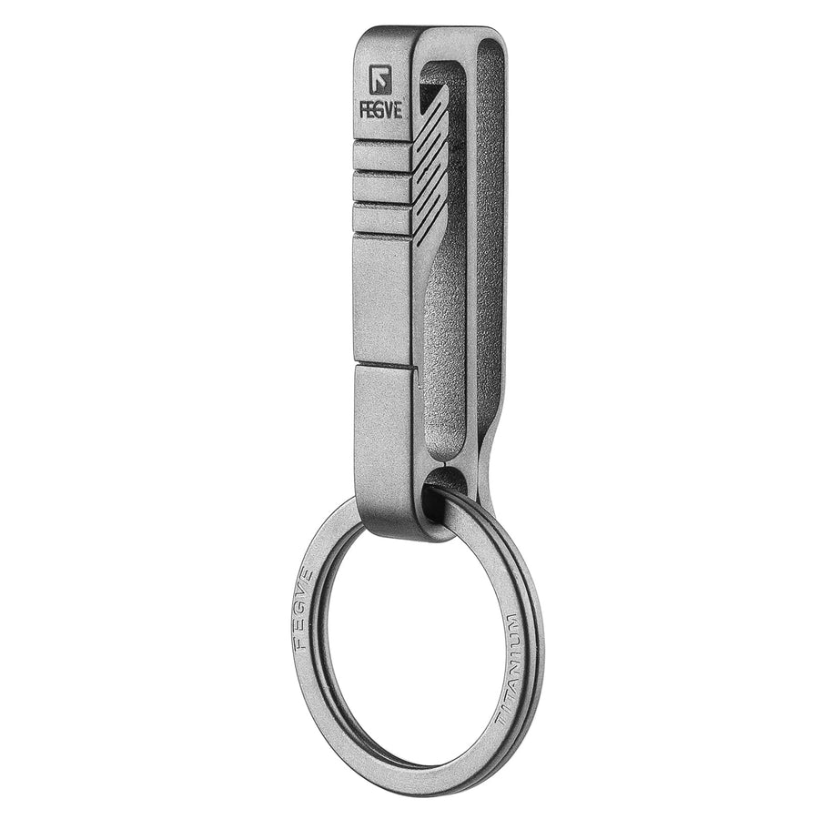 Car Keychain Clip, Titanium Key Holder with Detachable Key Chain Ring for Duty Belt, Gifts for Men Women, BK1 Promotion