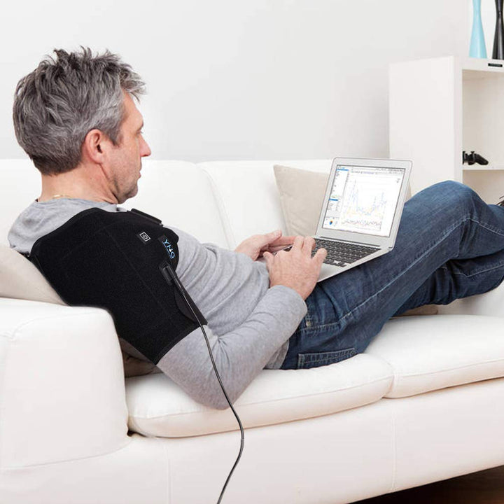 DOACT Shoulder Heating Pad, Adjustable Heat Shoulder Brace with Hot and Cold Therapy for Frozen Shoulder, Bursitis, Tendinitis, Strain, Stiff, Soreness Fits Men and Women