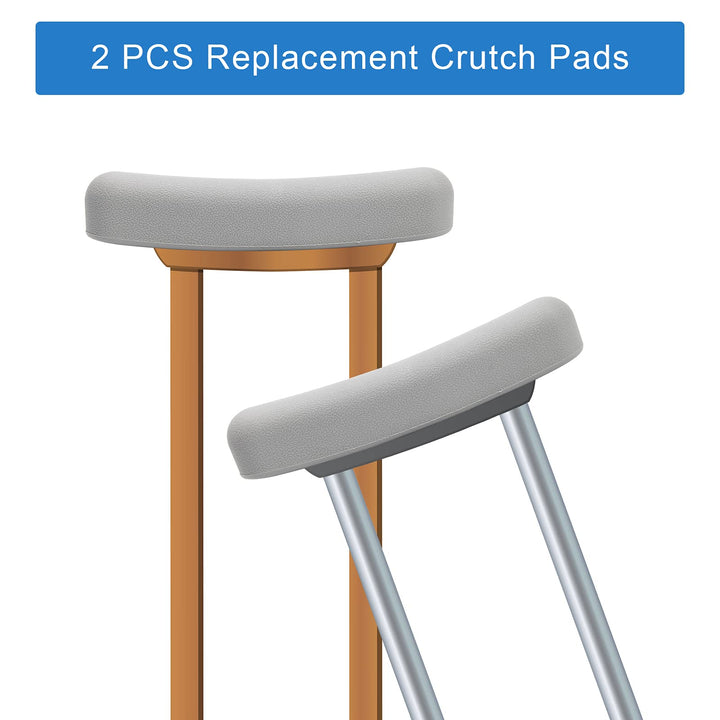 Underarm Crutch Pad, Ahier Replacement Comfort Foam Slip on Top Grip Support Medical Cane Cushion Tops, 1 Pair.48 x 1.3 inch)