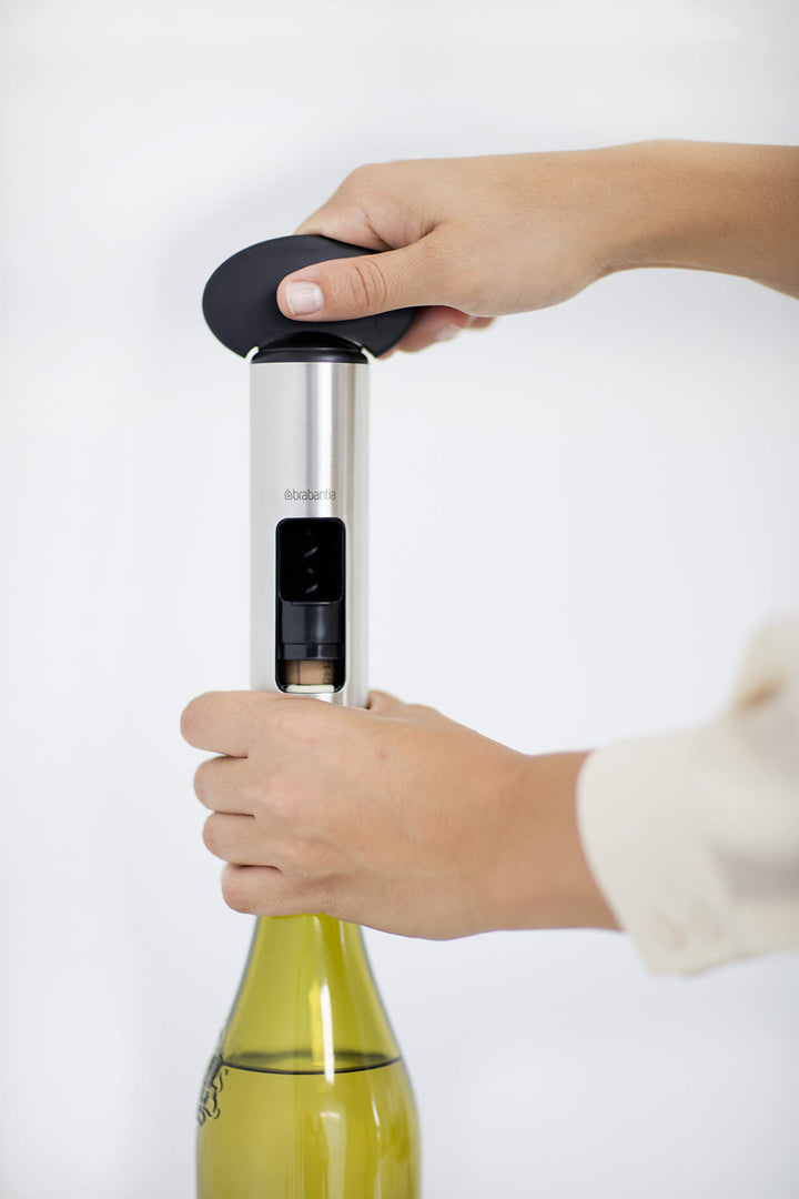 Classic Corkscrew Bottle Opener - Matte Steel, 369360, Medium