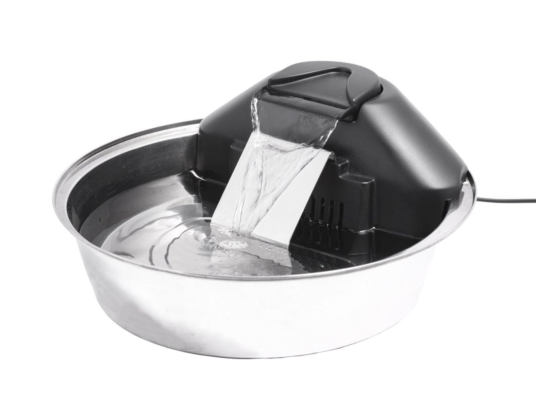 Drinkwell Zen Stainless Steel Dog and Cat Water Fountain, Pet Drinking Fountain, 128 oz. Water Capacity