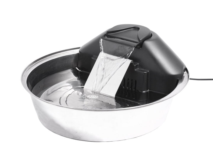 Drinkwell Zen Stainless Steel Dog and Cat Water Fountain, Pet Drinking Fountain, 128 oz. Water Capacity