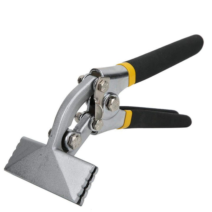 Bending Pliers,Sheet Metal Steel Hand Clamp Seamer Pliers,with Non-Slip Handle,for Bending Pliers Flattening Tool(Curved)