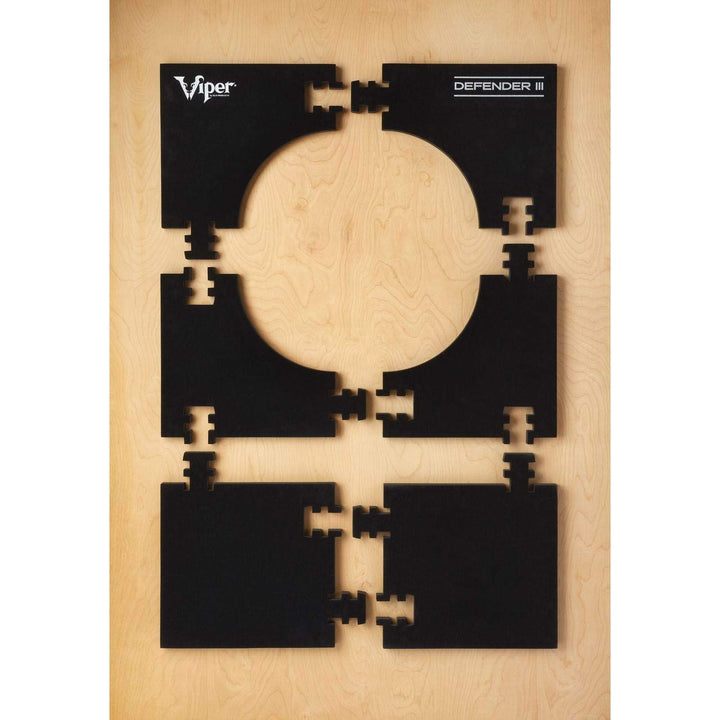 by GLD Products Defender III Extended Length Dartboard Surround Wall Protector, Black, One Size