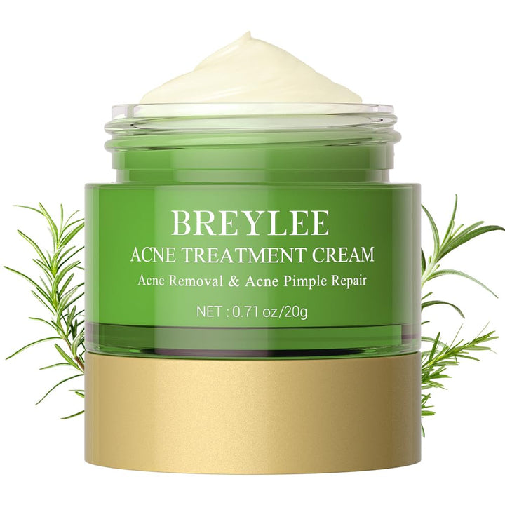 Acne Treatment Cream, Tea Tree Oil Acne Cream for Clearing Severe Acne, Breakout, Remove Pimple and Repair Skin (20ml,0.7oz)