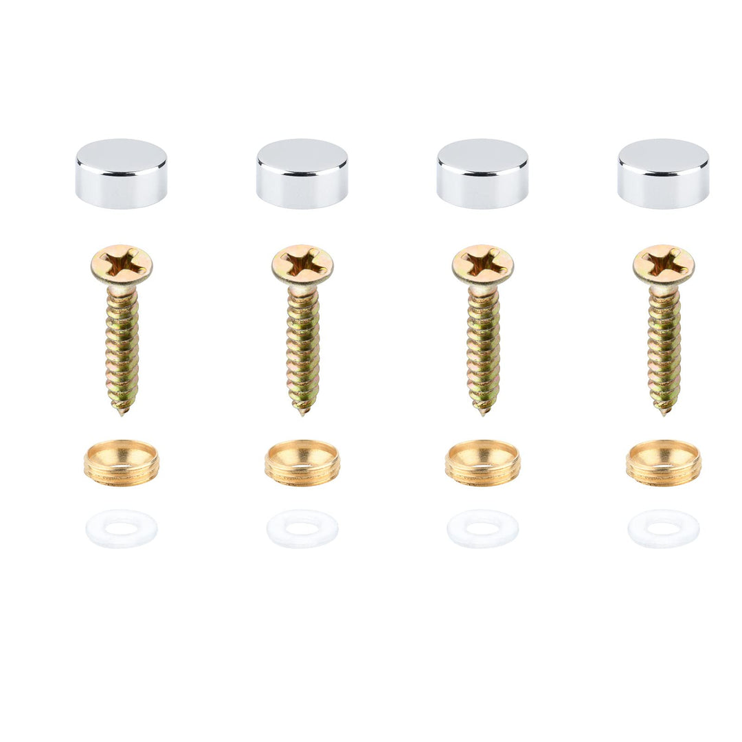 4 Pair Decorative Screw with Caps Used as Mirror Screw Upholstery Tacks Thumb Tacks for Wall Hangings Fast Cap Wood Handcrafted Fasteners Hardware