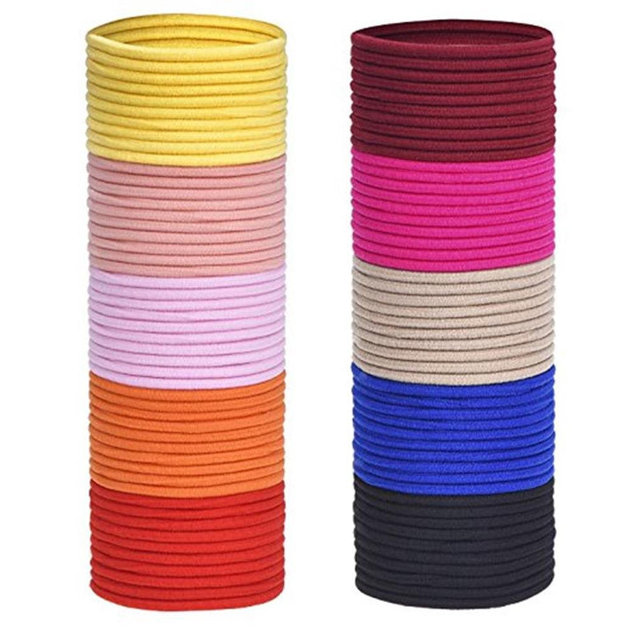 10 Pcs, Dark Slate Blue: 4 Mm Elastic Bands Hair Ties Children Rubber Hair Headbands - 10 Pcs (Dark Slate Blue)