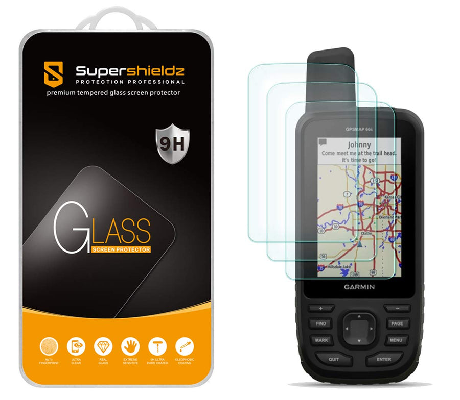 (3 Pack) Designed for Garmin GPSMAP 67 67i 66i 66s 66st 66sr Tempered Glass Screen Protector, Anti Scratch, Bubble Free