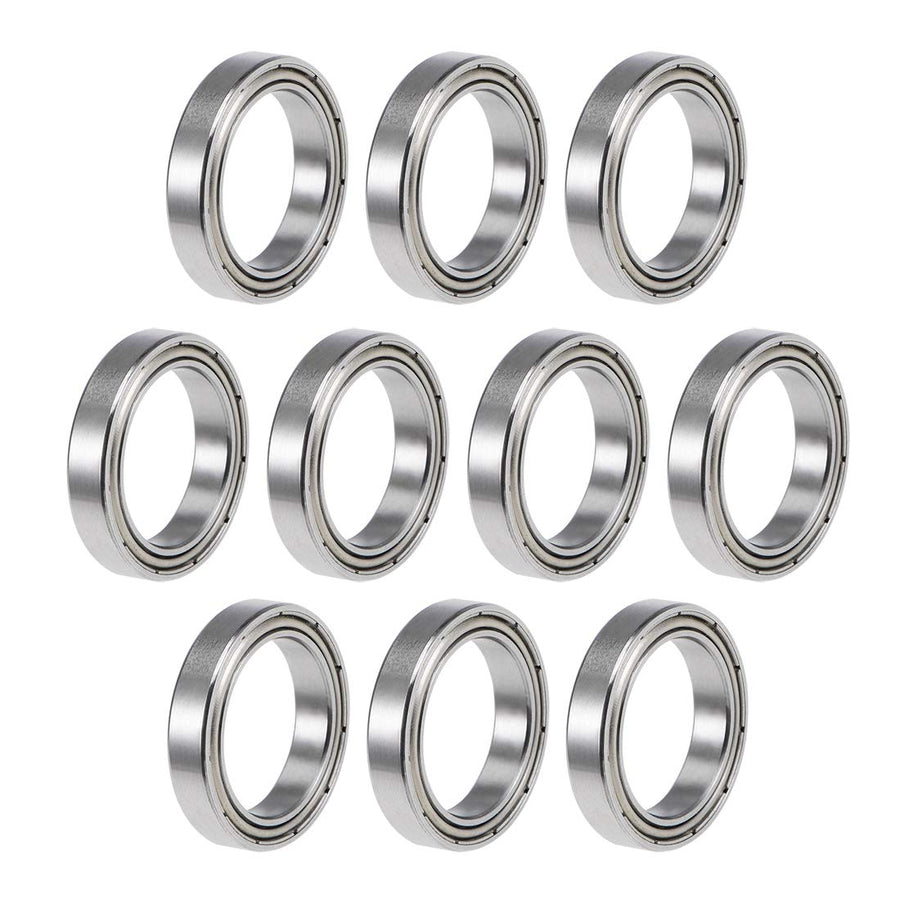 6702ZZ Deep Groove Ball Bearings Z2 15mm x 21mm x 4mm Double Shielded Chrome Steel 10pcs