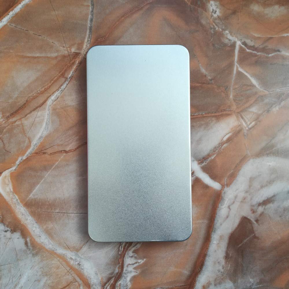 Empty Watercolor Tins Palette Paint Case Metal Box with 40 Pcs Half Pans Carrying Magnetic Stripes on The Bottom