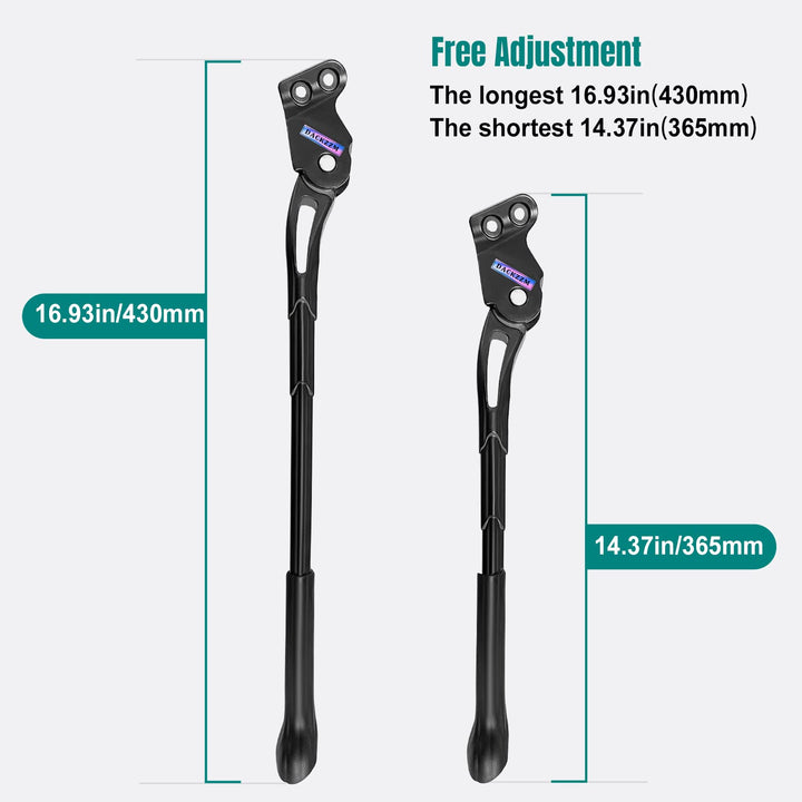 Bike Kickstand, 18mm Bicycle Kickstands for Mountain Bike, Rear Mount Bike Kick Stand Fit 24inch 27.5in Adult Bike, Mountain Bike Kickstand Suit for Road Bike/MTB/BMX/E-Bike ( Hole Spacing 18mm )