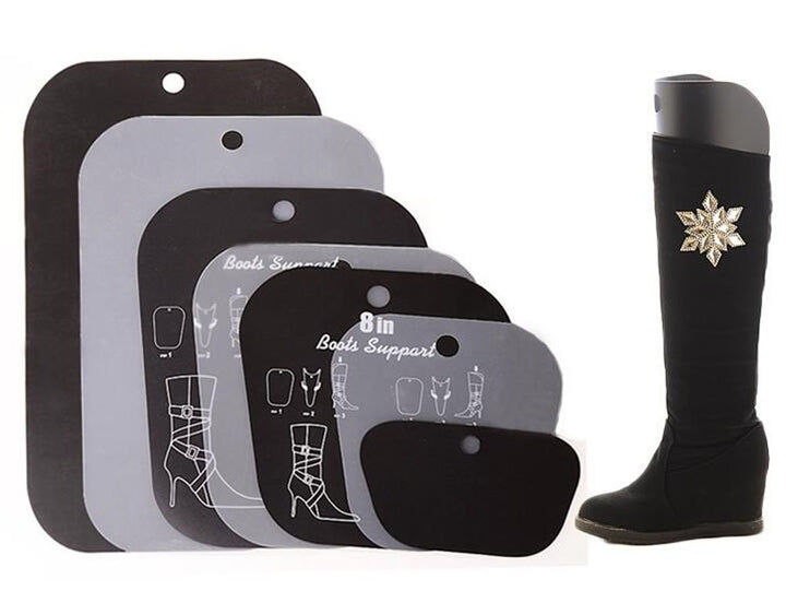 2Pair(4PCS) Multifunction Thicken Automatic Support Shape Shoe Tree Tall Short Boot Shaper Tree Inserts Knee High Shoes Thigh Boot Holder Hanger for Women Lady Most Shoes (8 Height)