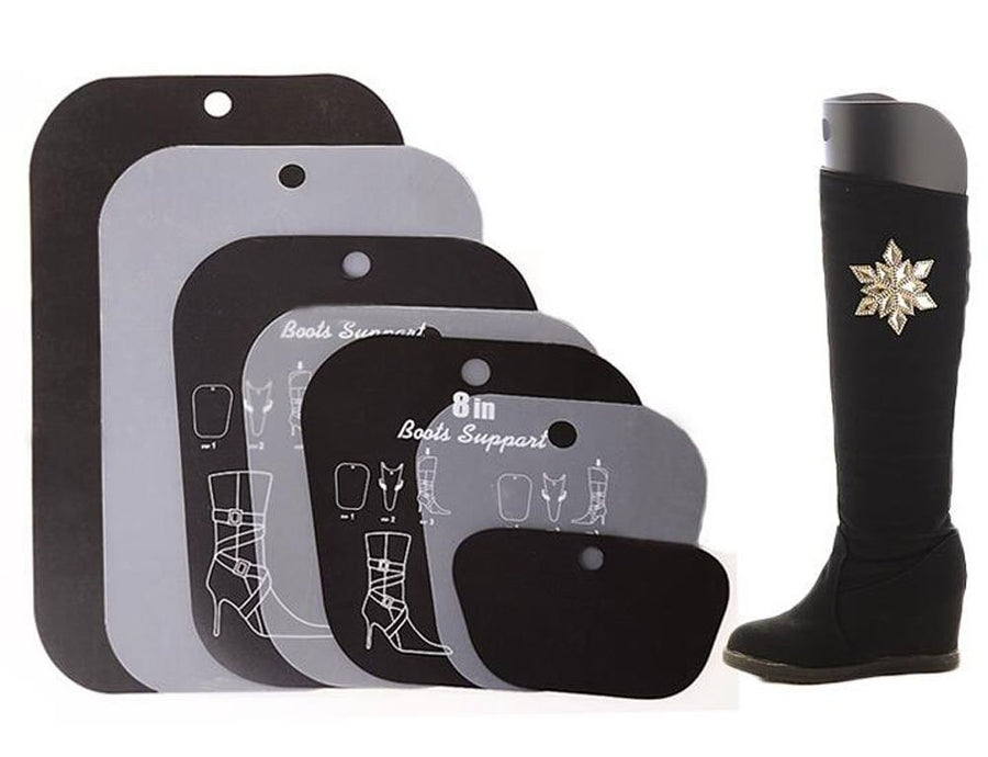 2Pair(4PCS) Multifunction Thicken Automatic Support Shape Shoe Tree Tall Short Boot Shaper Tree Inserts Knee High Shoes Thigh Boot Holder Hanger for Women Lady Most Shoes (8 Height)
