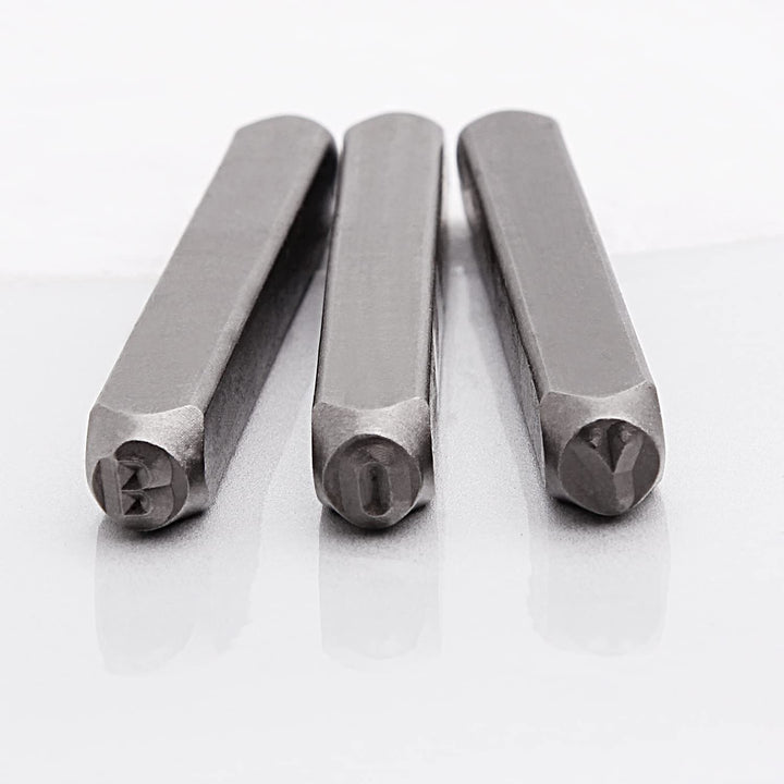 36PCS Letter and Number Steel Metal Stamp Capital Letter and Number Punch Set(A~Z, &, 0-8) with Storage Case for Jewelry Leather Wood Stamping (2mm)