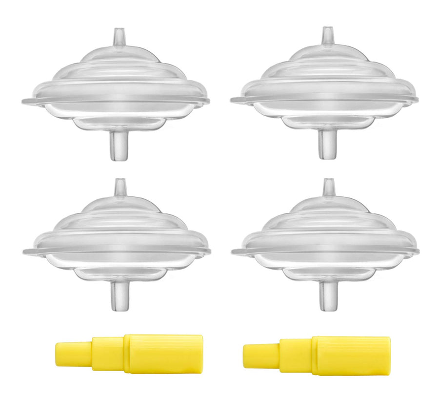Backflow Protector for Spectra S2 Spectra S1, 9 Plus Breastpumps W Bonus Flange Adapters. Replaces Spectra Backflow Protector, Spectra Silicone Diaphragm; Replacement Spectra Pump Parts ; 4 pc