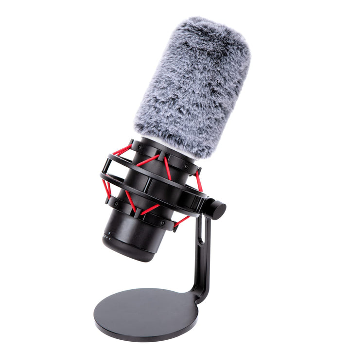 QuadCast Mic Windscreen, Furry Wind Cover Compatible with HyperX QuadCast Mic and HyperX QuadCast S microfono for Filter Ambient and Breathing Winds