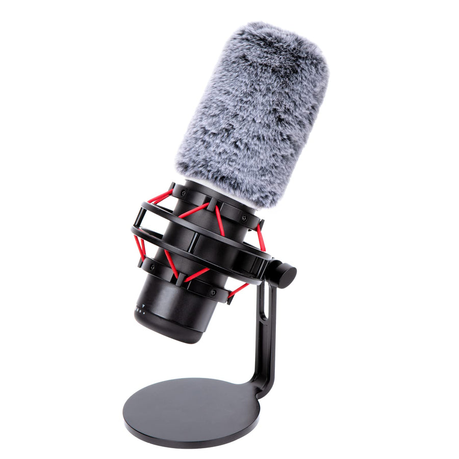 QuadCast Mic Windscreen, Furry Wind Cover Compatible with HyperX QuadCast Mic and HyperX QuadCast S microfono for Filter Ambient and Breathing Winds