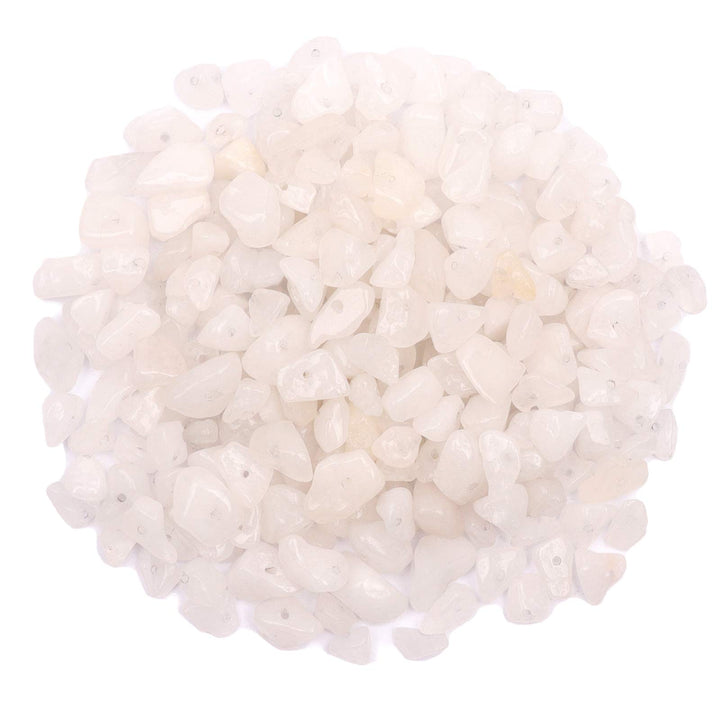 500 pcs Natural Chip Stone Beads, Colorful Crystal 5-8 mm Irregular Gemstones Healing Crystal Loose Rocks Bead Hole Drilled for Jewelry Making Bracelet