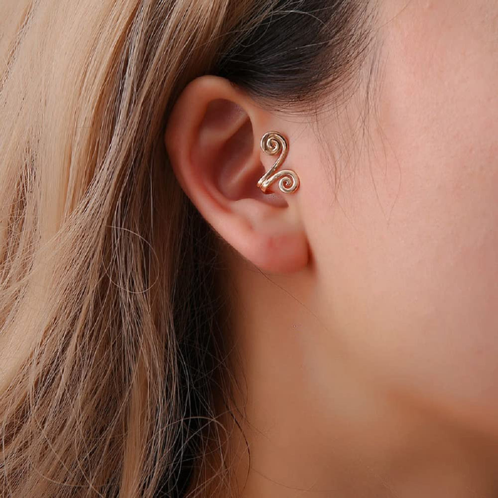 Acupressure Slimming Earrings,3 Pair Ear Ornament,Acupressure Earrings,Non Pierced Ears Earrings for Acupressure,Acupressure Earrings for Weight Loss (Black+Gold+Sliver)