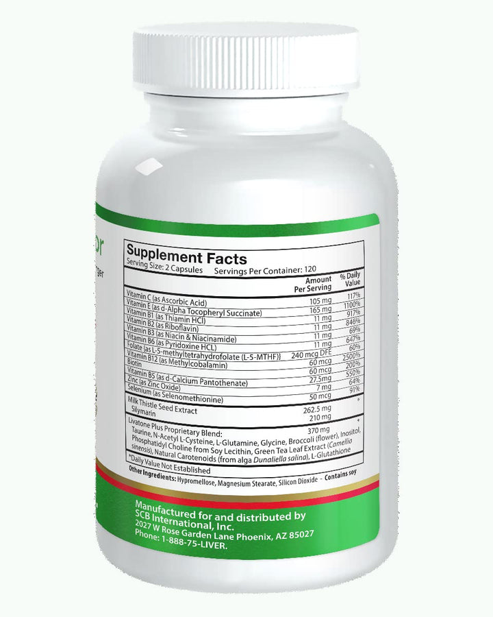 Plus Liver Detox Capsules Liver Cleanse and Detox Pills with Milk Thistle and Antioxidants (240 Count)