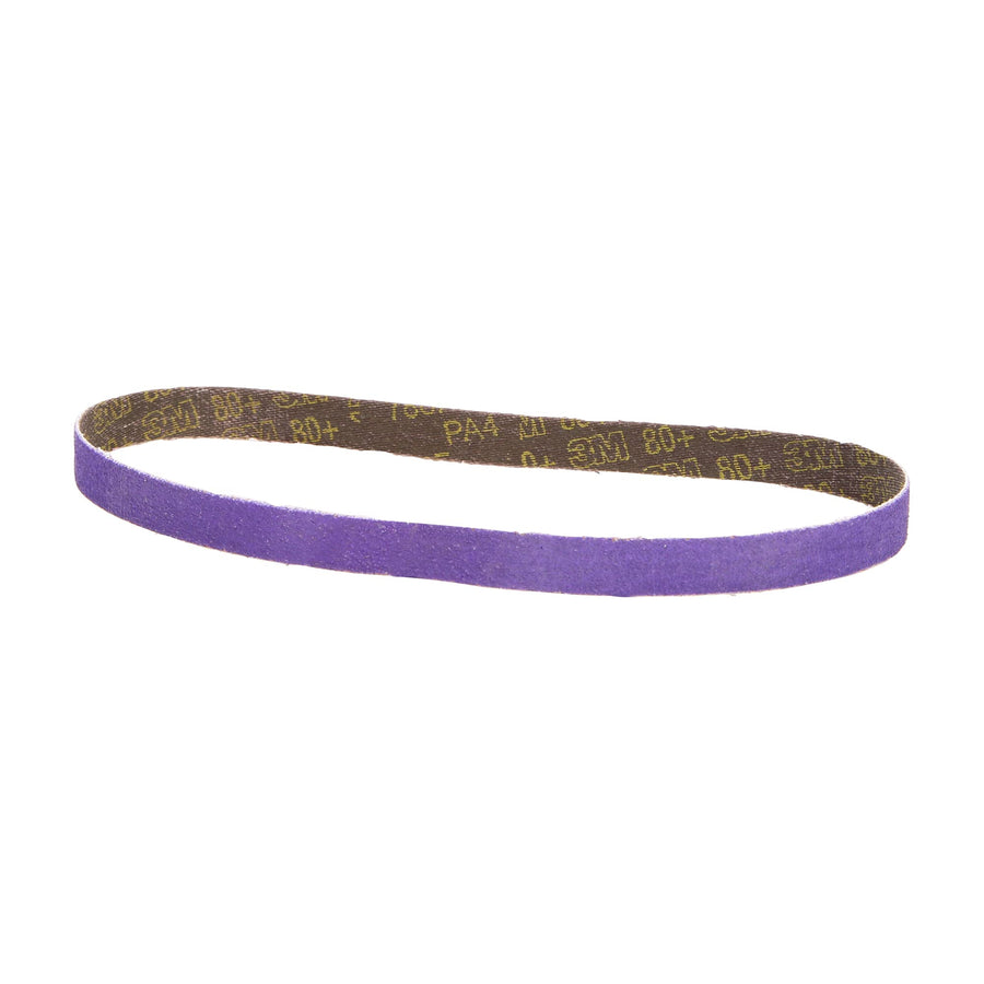 Cubitron II File Belt, 33446, 80+ Grit, 1/2 in x 18 in, File Belts, Resin Bonded, Spot Weld Removal, Pack of 10