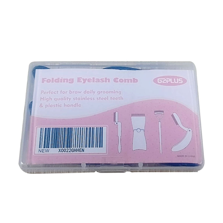 Folding Eyelash Comb, 3 PCS Eyebrow Comb Metal Teeth, Professional Tool for Define Lash & Brow