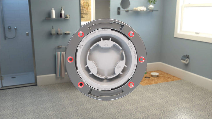 3 in. or 4 in. ABS Closet Flange with Metal Ring without Test Cap