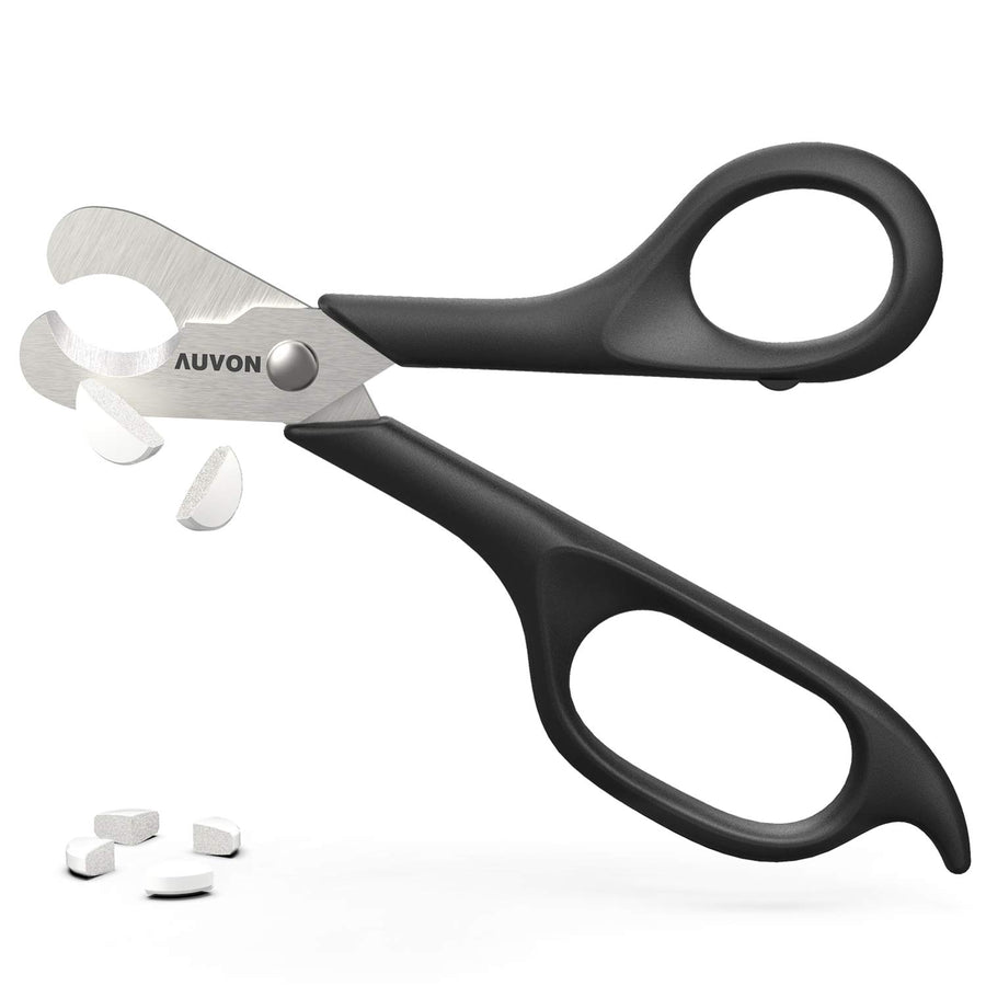 Scissors-Shaped Pill Cutter, Sharp Blade Pill Splitter for Accurately Dividing Various Size of Vitamins, Tablets and Medications in Half