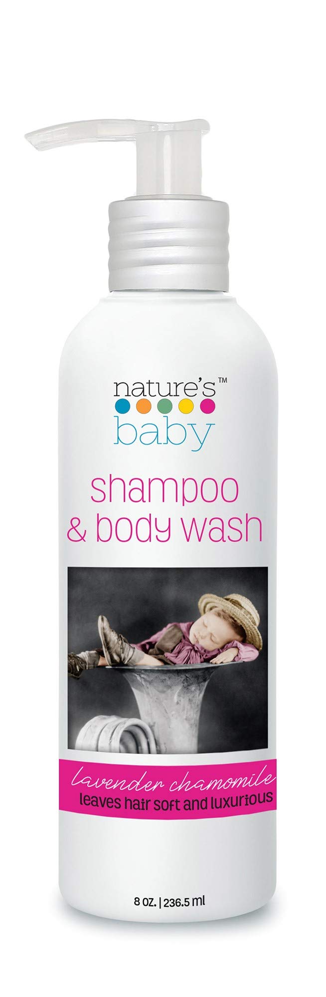 Nature's Baby Conditioner & Detangler - Formulated for Problem and Sensitive Skin - Sulfate Free, No Artificial Fragrances and pH Neutral - Lavender Chamomile 8 oz