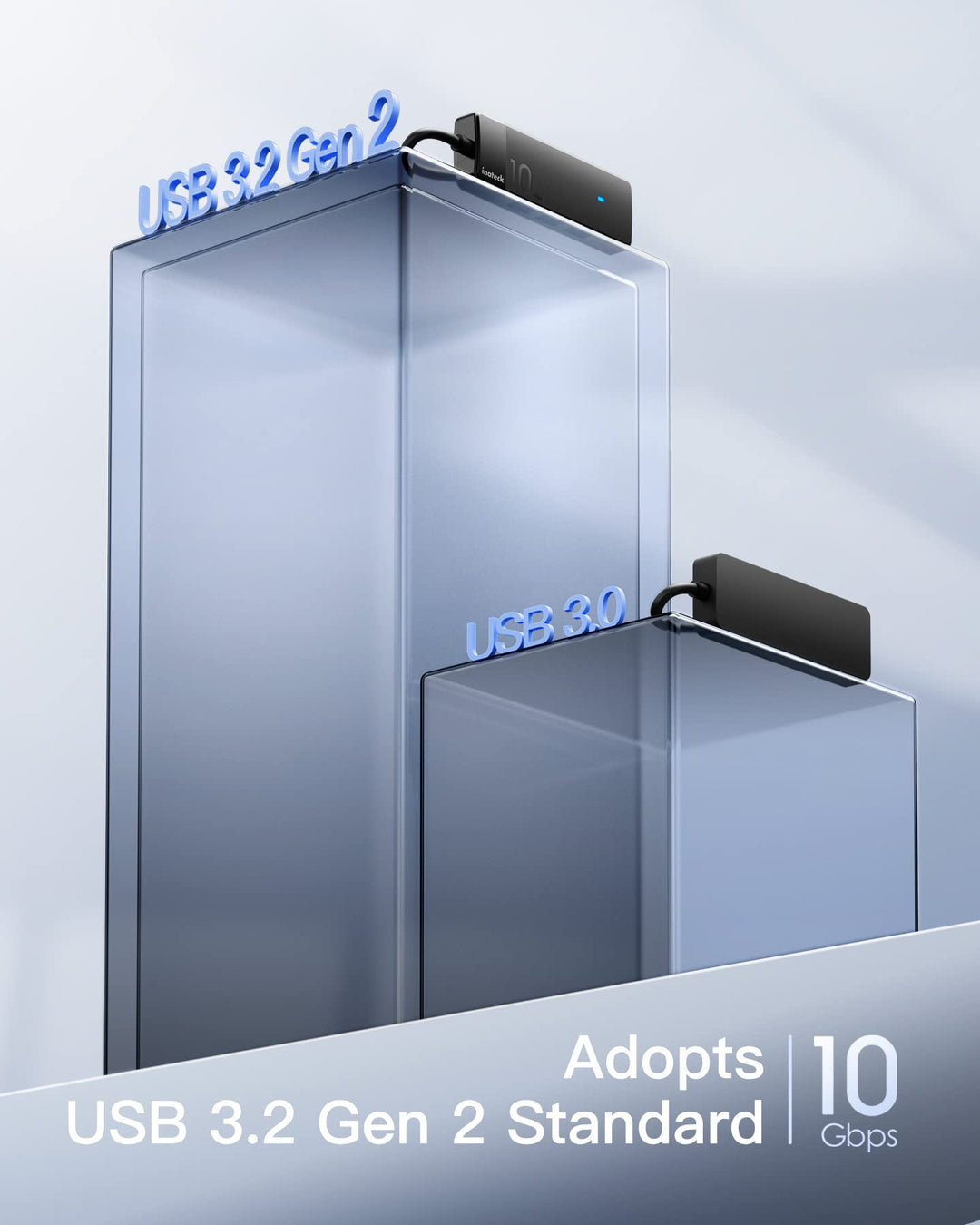 USB 3.2 Gen 2 Speed, USB C to USB Hub with 4 USB A Ports, HB2025