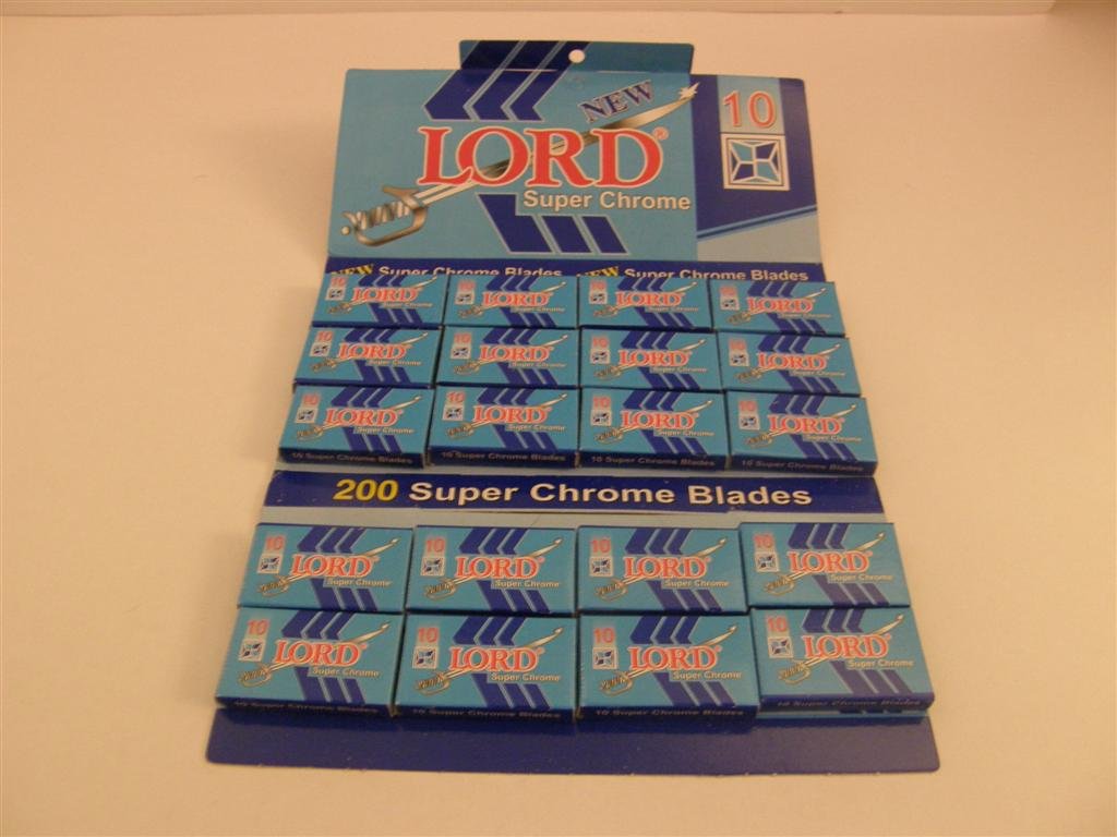 200 Double Edge Safety Razor Blades Super Chrome
