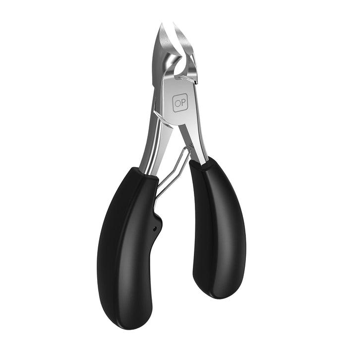 Podiatrist Toenail Clippers Ingrown or Thick Toe Nail Clippers for Men, Toenail Cutters Nipper Precision Diabetic Pedicure Tool Curved Edge, X5 (Silver)