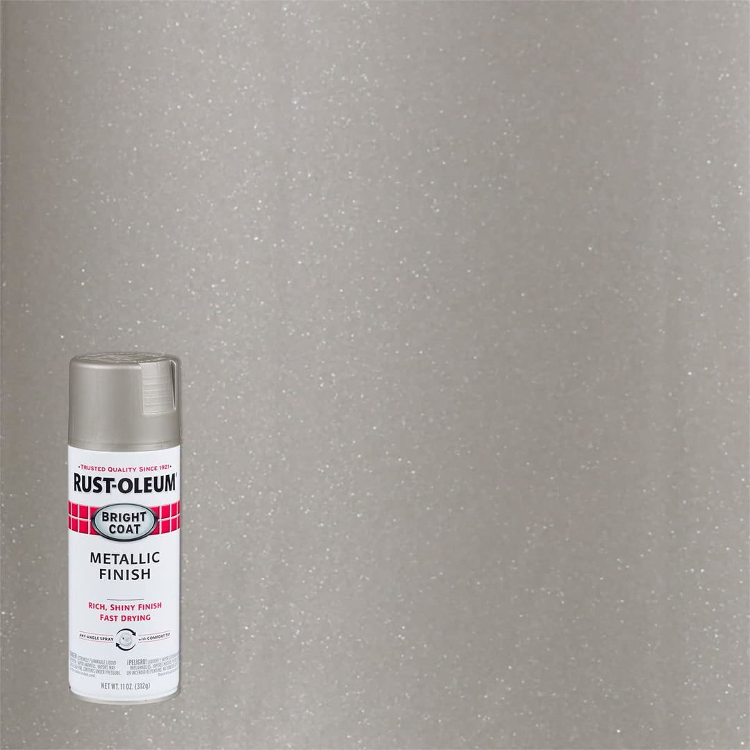 7718830-6PK Stops Rust Bright Coat Metallic Spray Paint, 11 Oz, Chrome, 6 Pack