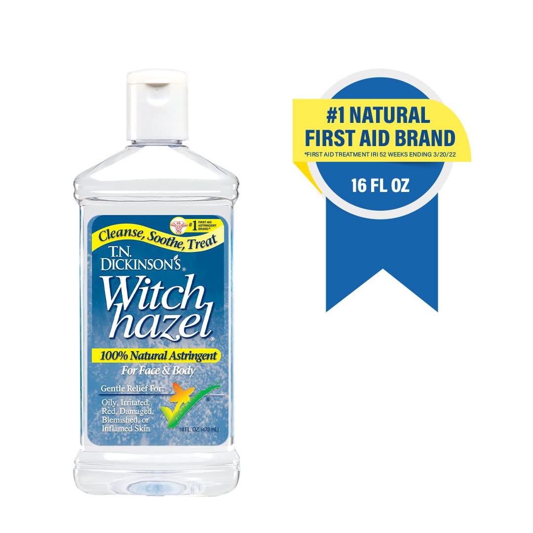 Dickinson's T.N. Astringent, 100% Natural, Witch Hazel & Aloe, 16 Fl Oz