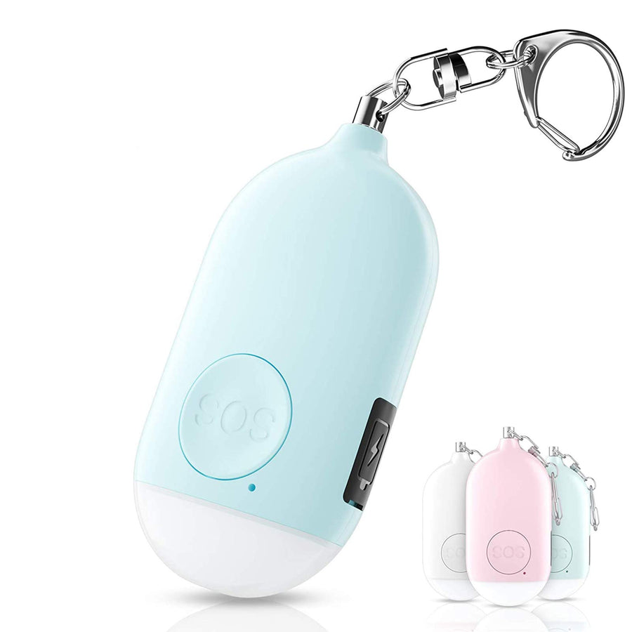 Safesound Personal Alarm Siren Song 1-Pack - 130dB Self Defense Alarm Keychain with Mini Emergency LED Flashlight - Security Personal Protection Devices for Women Girls Kids and Elderly