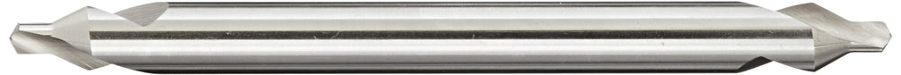 D1C90 High Speed Steel Long Length Center Drill Bit, Uncoated (Bright), Slow Spiral, 60 Degree, 3/64 Diameter x 4 Length (Pack of 1)