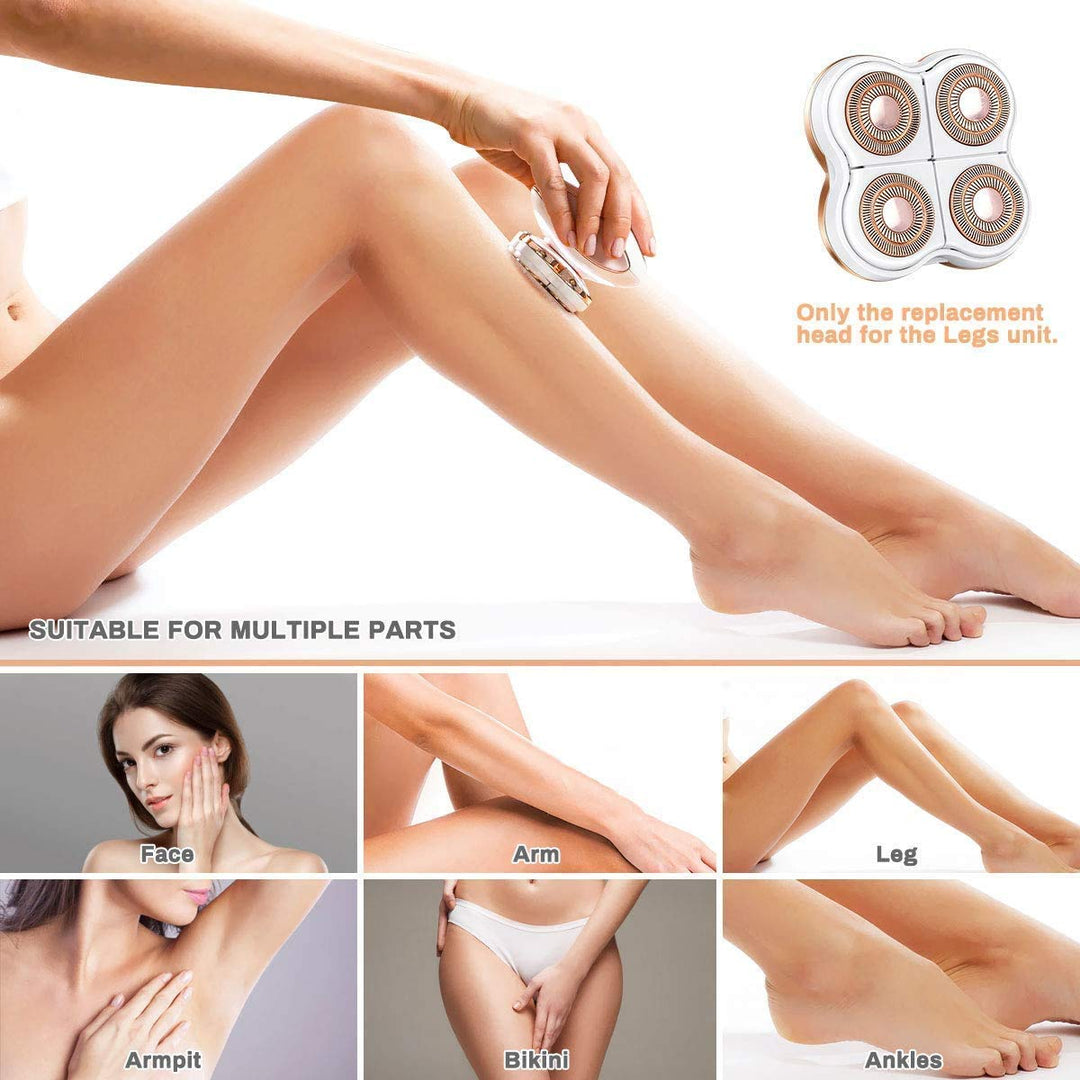 Legs Hair Remover Replacement Head Compatible with Finishing Touch Flawless Electric Legs Shaver for Women, As Seen On TV for Smooth Finishing and Perfect Touch, Rose Gold