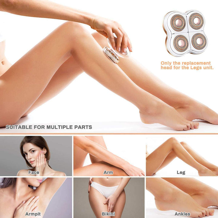 Legs Hair Remover Replacement Head Compatible with Finishing Touch Flawless Electric Legs Shaver for Women, As Seen On TV for Smooth Finishing and Perfect Touch, Rose Gold