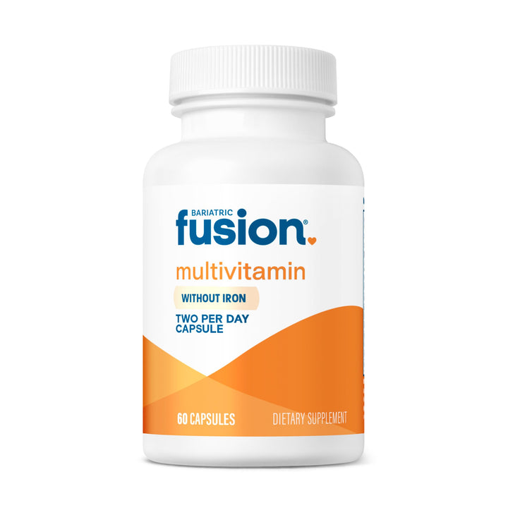 Bariatric Multivitamin Without Iron | Post Bariatric Surgery Patients | Iron Free Bariatric Vitamin for Gastric Bypass and Sleeve Gastrectomy | 60 Capsules | 1 Month Supply