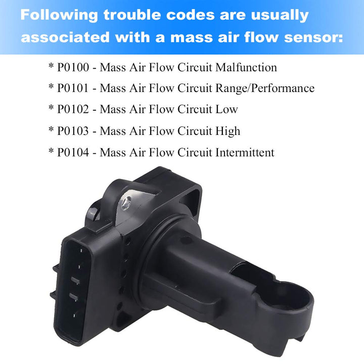 Compatible with Mass Air Flow Sensor Meter MAF Toyota Lexus Scion Camry 2.4L 4Runner Corolla Solara GS450h Replaces 22204-21010 74-50009