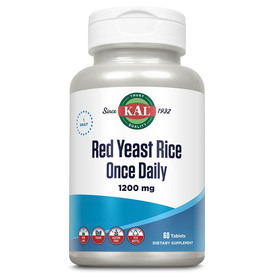 1200 Mg Red Yeast Rice, 60 Count
