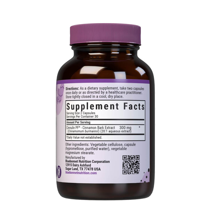 Cinnulinpf Cinnamon Bark Extract Supplement, 60 Count, White
