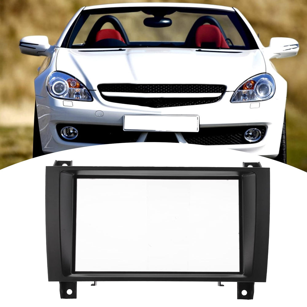 Double DIN Installation Dash Kit 2Din Central Control CD Audio Fascia Dash Panel Replacement for Benz SLK R171 20042011
